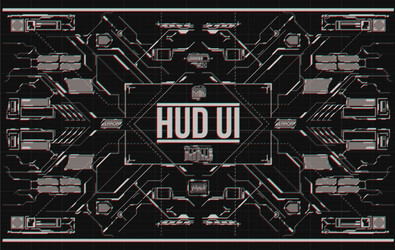 background with futuristic user interface vector image