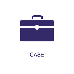 case element in flat simple style on white vector image