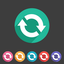 Circular Refresh Reload Icon vector image