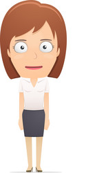 Girl manager suitable for use in dialogs vector