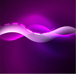 glowing wave smoke design wavy lines vector