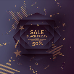 Original sale poster for black friday vector