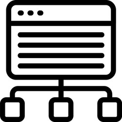 web hierarchy vector image