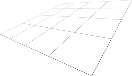 Abstract 3d grid mesh in perspective checkered vector