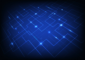 abstract blue line grid pattern with light vector image