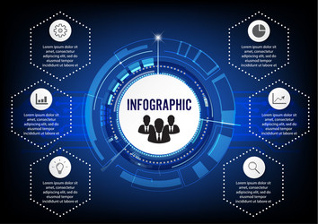 Business data visualization process chart vector