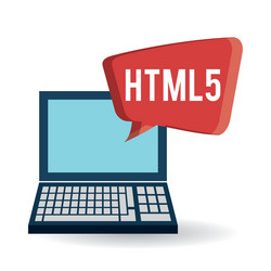 responsive web design over white background vector image