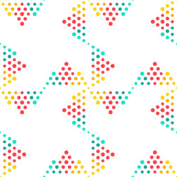 seamless geometrical circle pattern background vector image