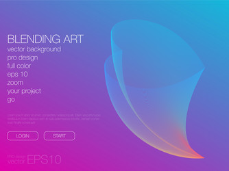 abstract blend background template for web site vector image