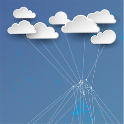 cloud networking concept vector