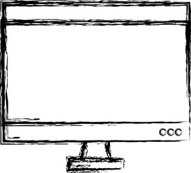 computer display isolated icon vector image