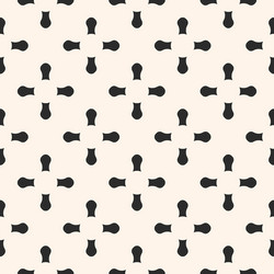 cross seamless pattern with rounded shapes vector image