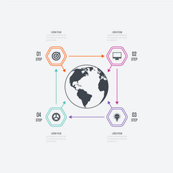 Infographics 4 options vector