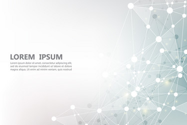 white background abstract polygon web pattern vector image