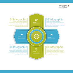 comparative chart with templates for presentation vector