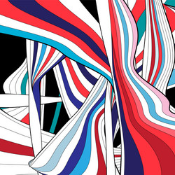 Dynamic Wavy Abstract Background vector image
