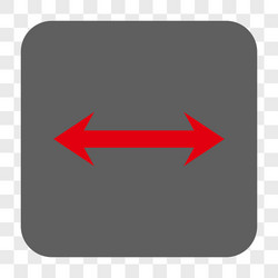 horizontal flip rounded square button vector image
