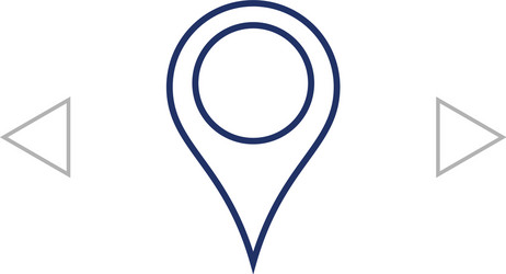 map pointer icon vector image