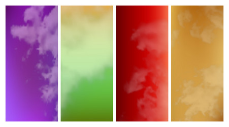 modern colorful gradient background with clouds vector image