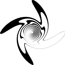 radial lines with rotating distortion abstract vector image
