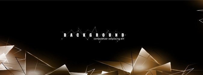 abstract background with glowing triangles vector image