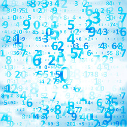 digital code background vector image