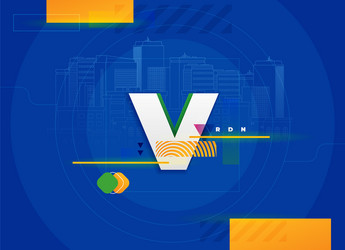 flat minimal geometric background dynamic shapes vector image