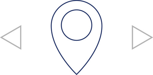 map pointer icon vector image