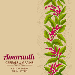 Amaranth Plant Pattern vector image
