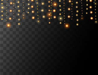 Christmas lights concept vector