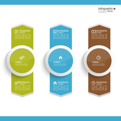 Comparative chart with templates for presentation vector