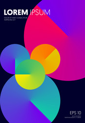 Abstract Colorful Circle Gradient vector image