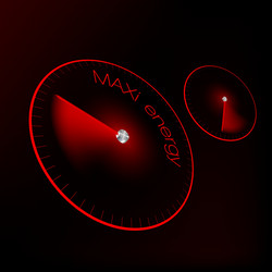 concept of energy in the form a speedometer vector image