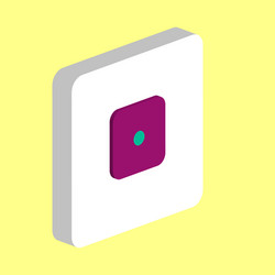 dice 1 computer symbol vector image