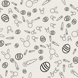 Easter Rabbit Pattern vector image