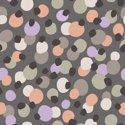 Irregular polka dots seamless pattern in retro vector