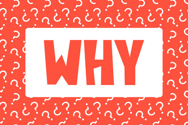 Seamless Pattern: Question Mark 'Why' vector image