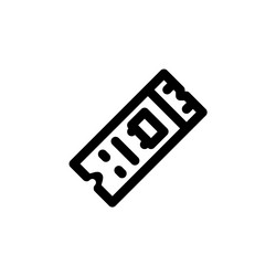 ssd icon computer component outline style vector image
