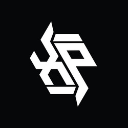 Px logo monogram abstract infinity shape images Vector Image