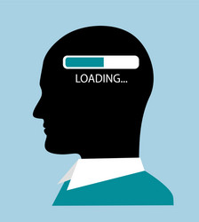 Brain Loading Process vector image