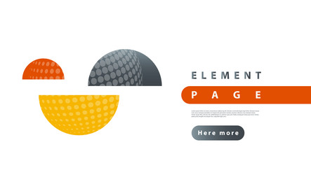 modern circles design abstract tech round vector image