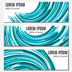 set of colorful abstract header banners vector image