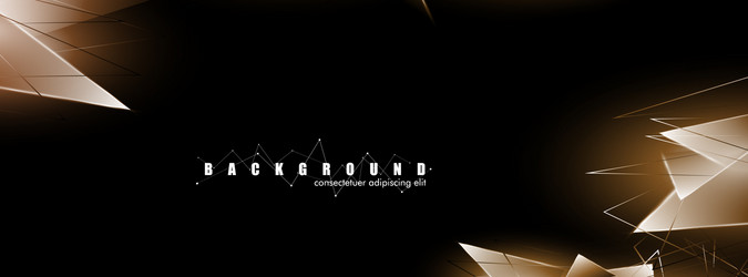 abstract background with glowing triangles vector image