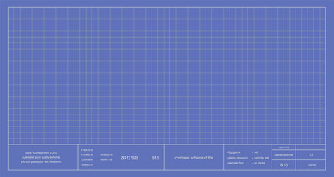 Blueprint Project Scheme - Engineering vector image