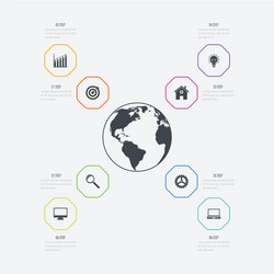 Dynamic Data & Information Visuals vector image