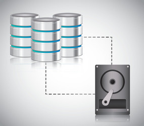 data center web hosting graphic vector image