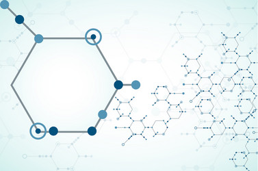 abstract technology hexagonal background vector image