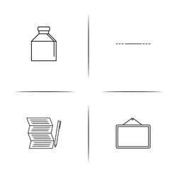 creative process and design simple linear icon vector image