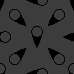 map pointers web icon flat design seamless gray vector image