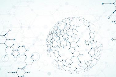 abstract technology hexagonal background vector image
